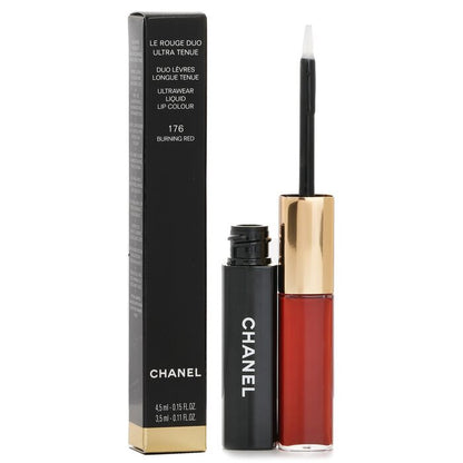 Chanel Le Rouge Duo Ultrawear Liquid Lip Colour -  176 Burning Red 4.5ml+3.5ml