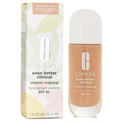 Clinique Even Better Clinical Vitamin MakeUp Foundation SPF 50 -  1 Light Medium Cool 30ml