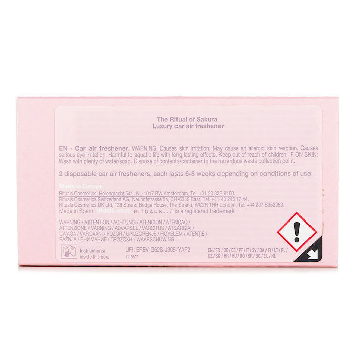 Rituals Luxury Car Air Freshener - Cherry Bloosom & Rice Milk 3g