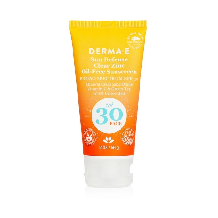 Derma E Sun Defense Clear Zinc Oil Free Sunscreen SPF 30 - Face (Exp.Date 31 Jan 2027) 56g