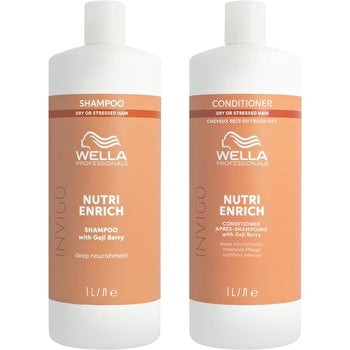 Wella Invigo Nutri Enrich Shampoo With Goji Berry Dry Or Stressed Hair 1000ml