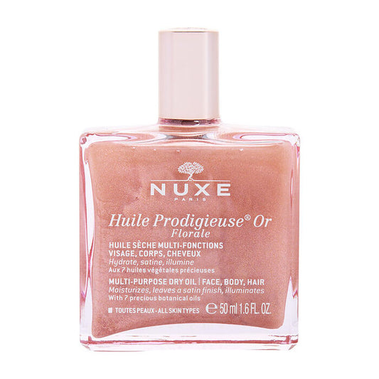 Nuxe Huile Prodigieuse Or Florale Multi Purpose Face Body Hair Dry Oil 50ml