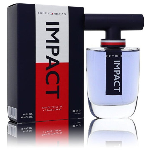 Tommy Hilfiger Impact Gift Set - 3.4 oz Eau De Toilette Spray + Travel Eau De Toilette Spray
