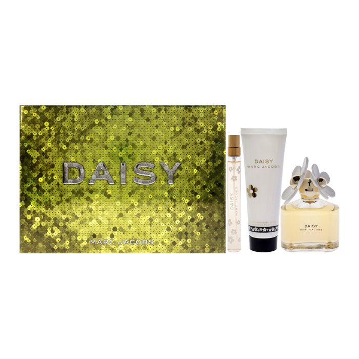Marc Jacobs Daisy For Women - 3 Pc Gift Set 90ml/3.3oz Eau De Toilette Spray 0.33oz Eau De Toilette Spray (mini) 60ml/2.5oz Body Lotion 90ml/3.3oz